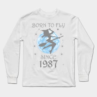 BORN TO FLY SINCE 1951 WITCHCRAFT T-SHIRT | WICCA BIRTHDAY WITCH GIFT Long Sleeve T-Shirt